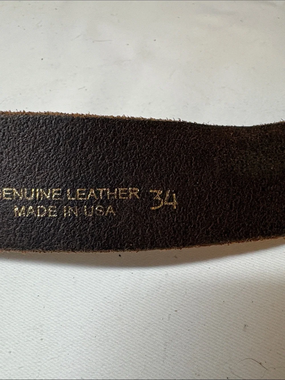 3dbelt Co Brown Leather Belt Size 34